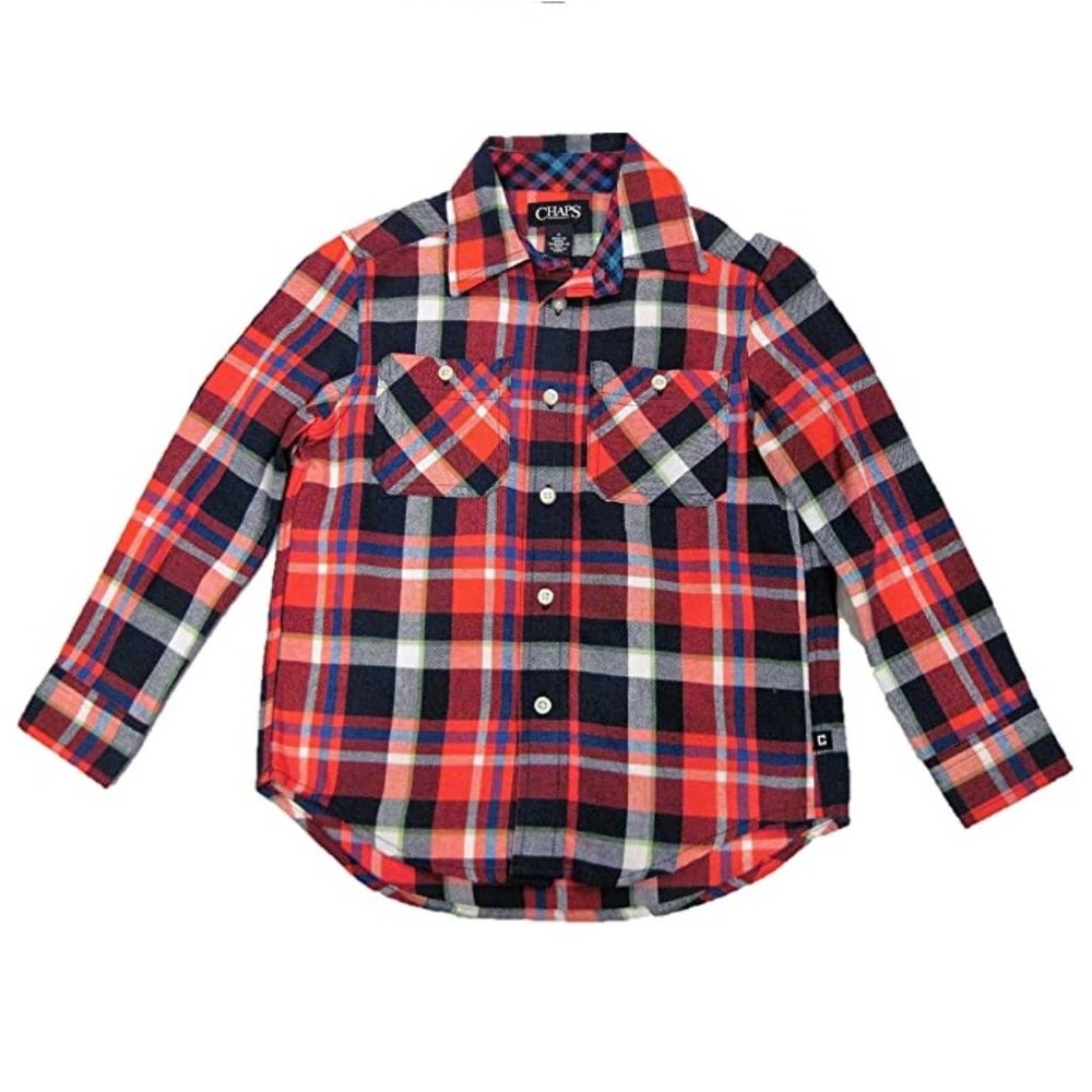 Chaps boys plaid flannel shirt